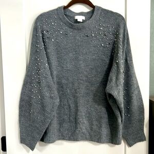 J Jill beaded sweater XL
